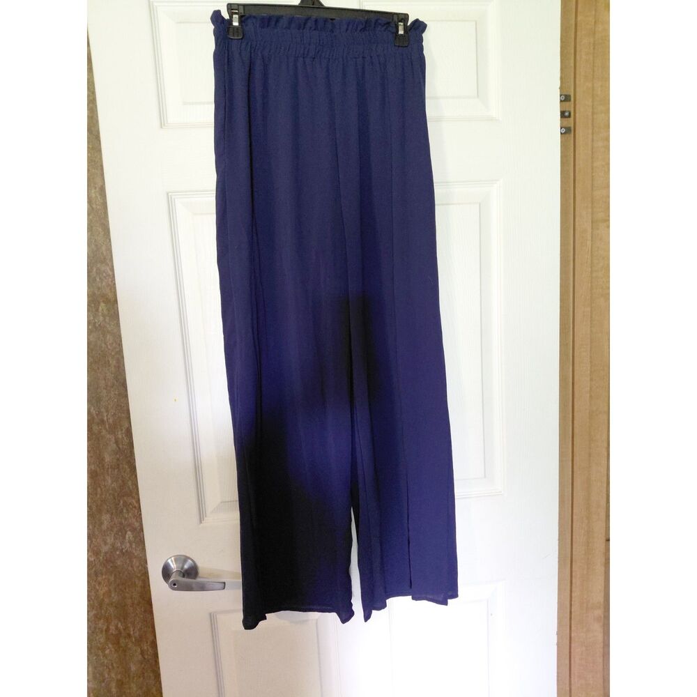 EMERY ROSE Vacation Casual Navy Wide Leg‎ Palozzo- M